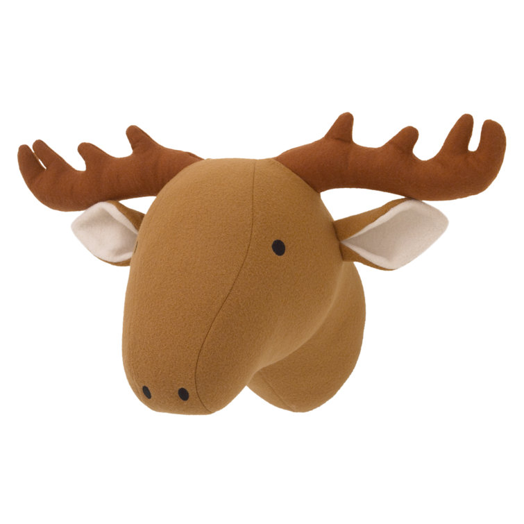 Harriet Bee Plush Head Moose Faux Taxidermy & Reviews Wayfair